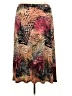 Evan Picone Floral Graphic Multi Color Brown Casual Skirt Size 2X - photo 2