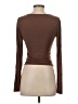 Be Cool Brown Long Sleeve Top Size S - photo 2