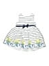 Nannette 100% Polyester White Blue Dress Size 6-9 mo - photo 1