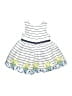 Nannette 100% Polyester White Blue Dress Size 6-9 mo - photo 2