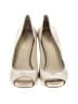 Enzo Angiolini Metallic Ivory Tan Heels Size 10 - photo 2