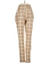 INDERO Plaid Tan Casual Pants Size S - photo 2