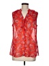 CAbi 100% Polyester Red Sleeveless Blouse Size M - photo 1