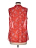 CAbi 100% Polyester Red Sleeveless Blouse Size M - photo 2
