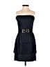 BCBGMAXAZRIA 100% Polyester Solid Black Blue Cocktail Dress Size 2 - photo 1