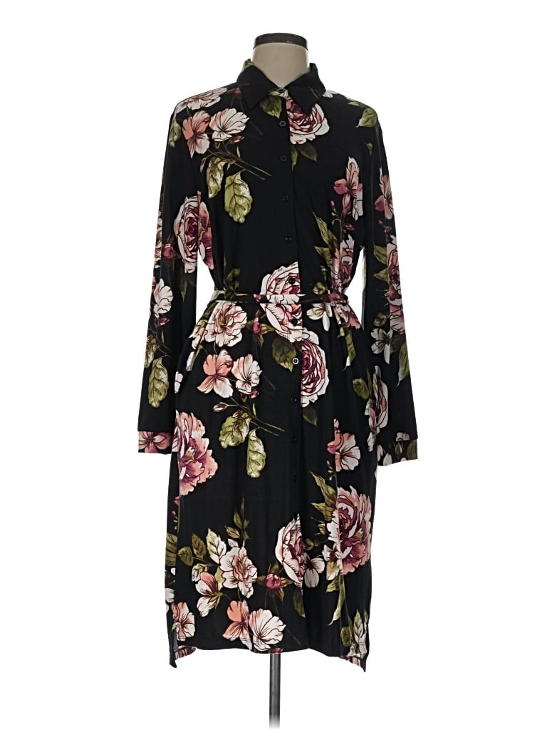 Pre-owned Lularoe Casual Dress In Black