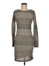 AnM 100% Polyester Chevron-herringbone Gray Casual Dress Size M - photo 1