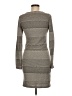 AnM 100% Polyester Chevron-herringbone Gray Casual Dress Size M - photo 2