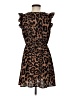 Shein 100% Polyester Animal Print Brown Casual Dress Size M - photo 2
