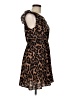 Shein 100% Polyester Animal Print Brown Casual Dress Size M - photo 4