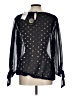 Bobeau 100% Polyester Black 3/4 Sleeve Blouse Size L - photo 2