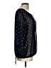 Bobeau 100% Polyester Black 3/4 Sleeve Blouse Size L - photo 4