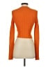 Zara Color Block Orange Turtleneck Sweater Size S - photo 2