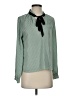 Active USA 100% Polyester Green Long Sleeve Blouse Size S - photo 1