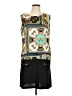Madison Graphic Teal Casual Dress Size L - photo 1