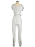 Serra 100% Polyester Metallic Silver Jumpsuit Size S - photo 2