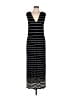 Max Studio Stripes Black Casual Dress Size L (estimated) - photo 1