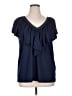 Torrid Blue Short Sleeve Blouse Size 1X Plus (1) - photo 1