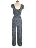 American Eagle Outfitters 100% Viscose Hearts Blue Jumpsuit Size S - photo 2