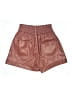 Zara Metallic Burgundy Shorts Size 4 - photo 2
