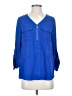 C established 1946 100% Polyester Blue 3/4 Sleeve Blouse Size S - photo 1