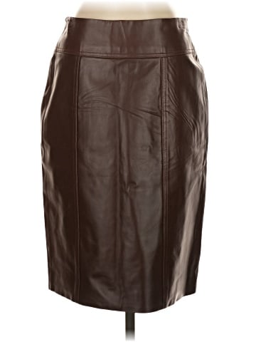 Dana Buchman Faux Leather Skirt (view 2)