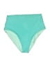 Unbranded Solid Teal Swimsuit Bottoms Size XXS (estimated) - photo 1