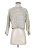 Free People Metallic Silver Pullover Sweater Size S - photo 1