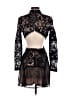 Boohoo 100% Polyester Black Cocktail Dress Size 2 - photo 2