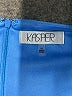 Kasper 100% Polyester Solid Blue Cocktail Dress Size 14 - photo 6