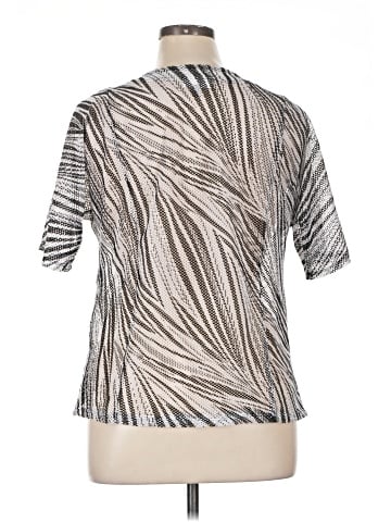 JM Collection Short Sleeve Blouse (view 2)