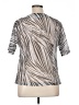 JM Collection Silver Short Sleeve Blouse Size XL (petite) - photo 2