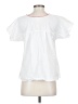 Unik 100% Cotton White Short Sleeve Blouse Size S - photo 2