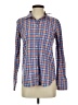 J.Crew 100% Cotton Plaid Blue Orange Long Sleeve Button-Down Shirt Size 2 - photo 1