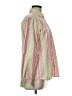 Lands' End Stripes Pink Long Sleeve Button-Down Shirt Size M - photo 4
