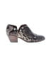 Madewell 100% Leather Animal Print Blue Tan Ankle Boots Size 6 1/2 - photo 1