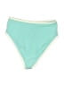 Kona Sol 100% Polyester Color Block Teal Swimsuit Bottoms Size S - photo 2