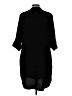 Lush Solid Black Casual Dress Size L - photo 2