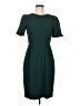 J.Crew 100% Polyester Solid Teal Casual Dress Size 8 - photo 1