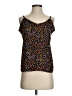 Ann Taylor LOFT 100% Polyester Brown Sleeveless Top Size S - photo 1