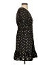 Aqua 100% Polyester Polka Dots Black Casual Dress Size XS - photo 4