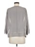 Buckle Black 100% Polyester Gray 3/4 Sleeve Blouse Size M - photo 2