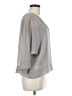 Buckle Black 100% Polyester Gray 3/4 Sleeve Blouse Size M - photo 4