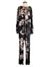 Harlyn 100% Viscose Rayon Floral Black Jumpsuit Size XS - photo 1