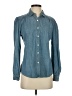 J. McLaughlin Blue Long Sleeve Button-Down Shirt Size XS - photo 1