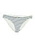 Splendid Stripes Ivory Swimsuit Bottoms Size M - photo 1