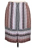 J.Crew 100% Polyester Print White Casual Skirt Size 10 - photo 2
