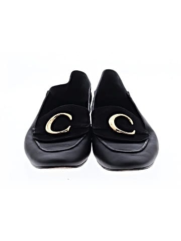 Chloé Leather C Logo Loafers (view 2)