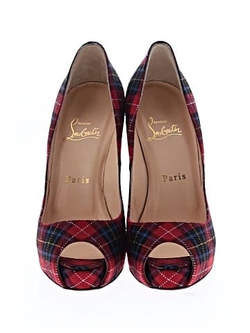 Christian Louboutin Tartan Very Prive Pumps 100mm (view 2)