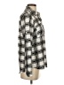 Express 100% Polyester Plaid Silver Long Sleeve Blouse Size S - photo 4